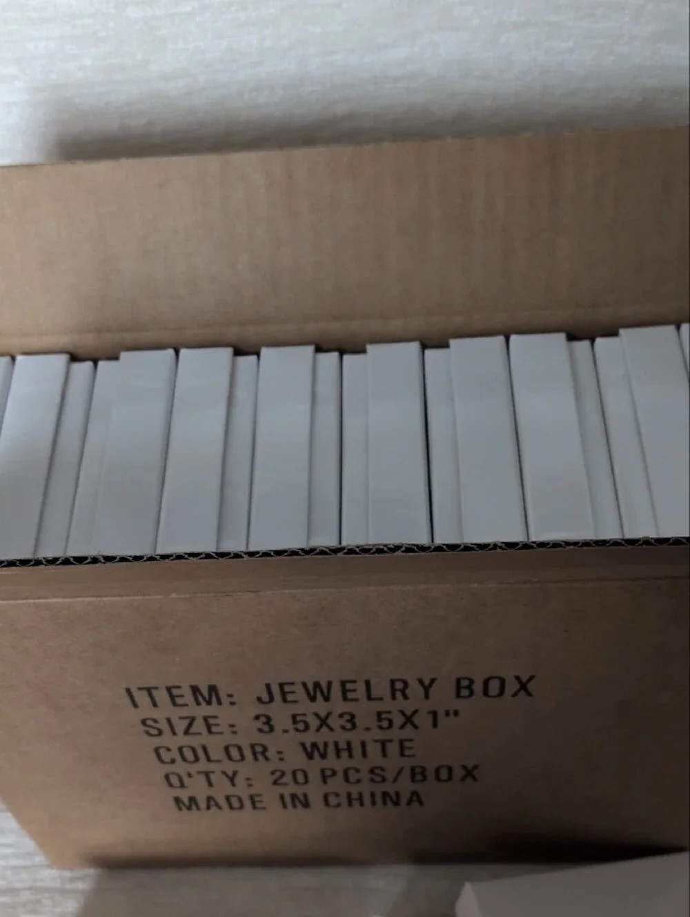 Magicool 20Pk 3.5"x3.5"x1" Cardboard Jewelry boxes Necklaces,Bracelets,Earrings - Picture 5 of 7